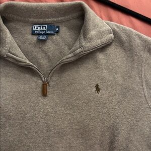 Polo by Ralph Lauren Tan Quarter-Zip Pullover